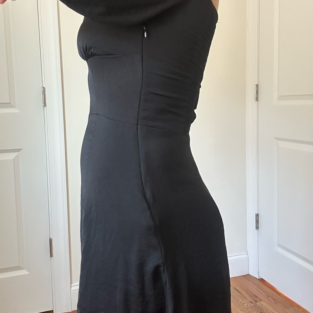 Sweetheart Neck Mini Black Dress - Picture 7 of 10